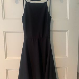 Urban Outfitters, black mini dress, with cut out back, size small